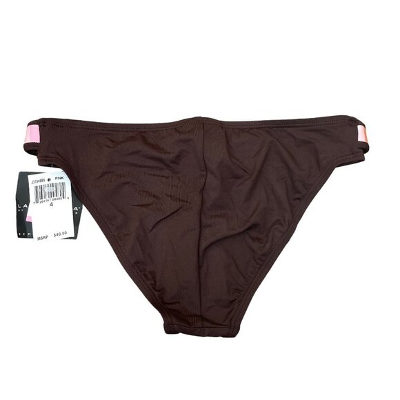 La Blanca By Rod Beattie Bikini Bottom Size 4 Brown/Multicolor Made in USA NEW - Picture 2 of 6